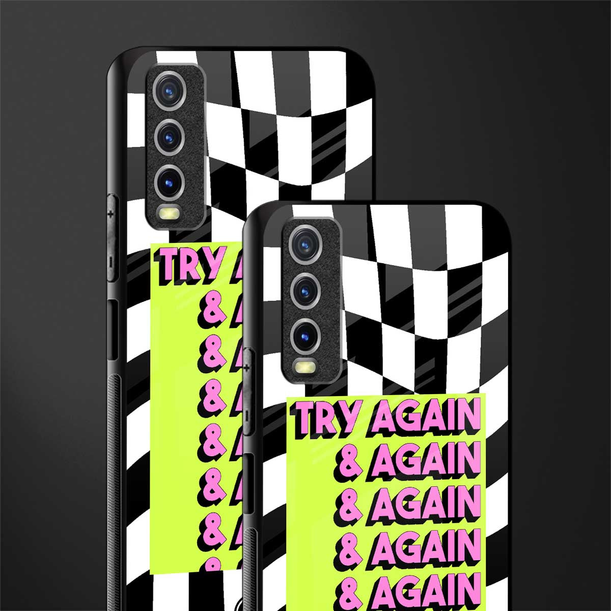 try again glass case for vivo y20 image-2