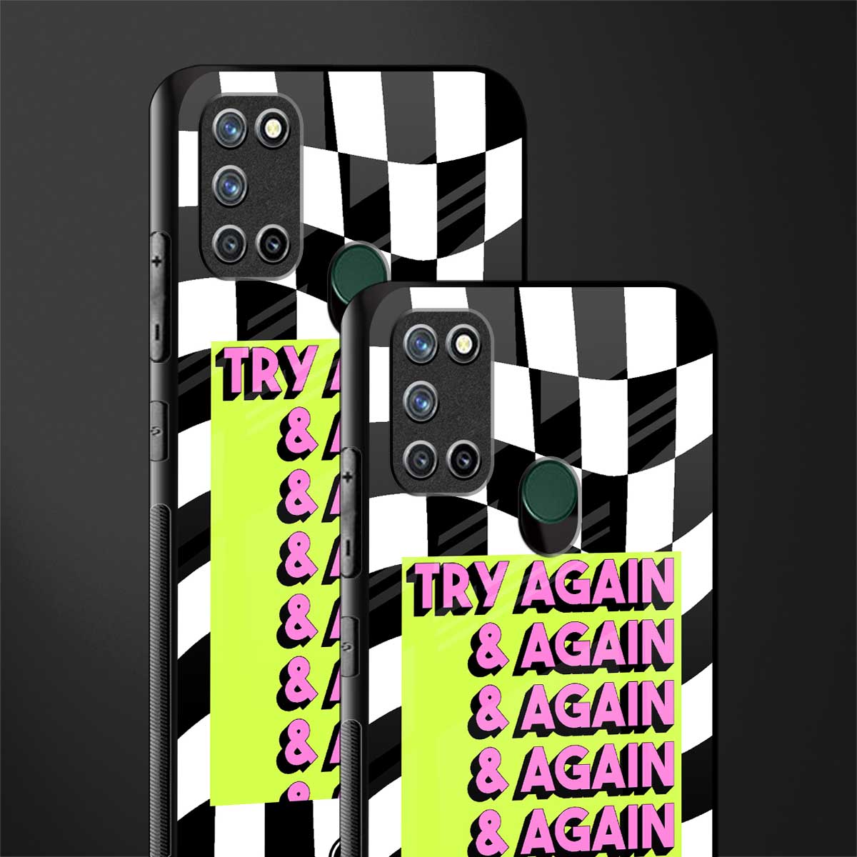 try again glass case for realme 7i image-2