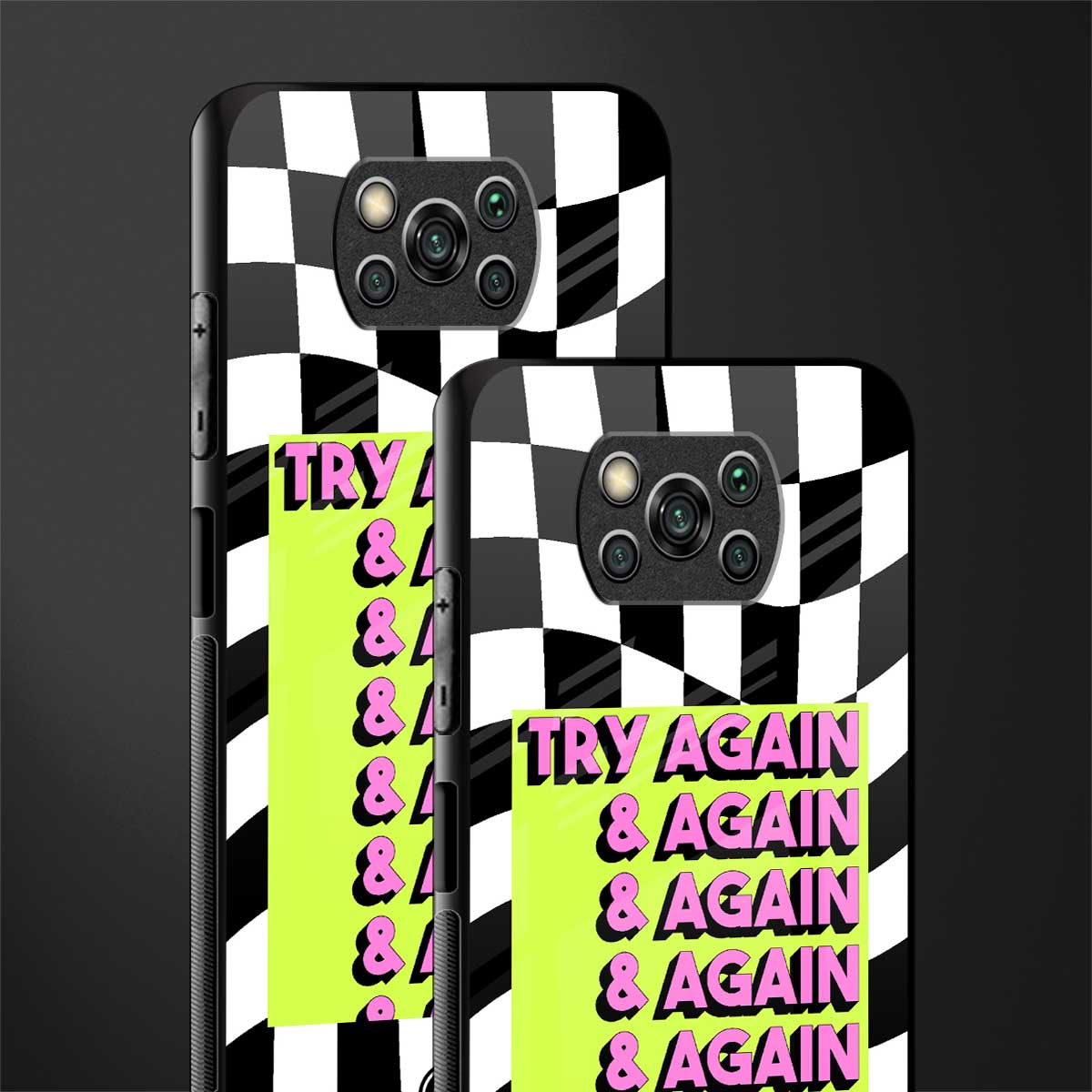 try again glass case for poco x3 image-2