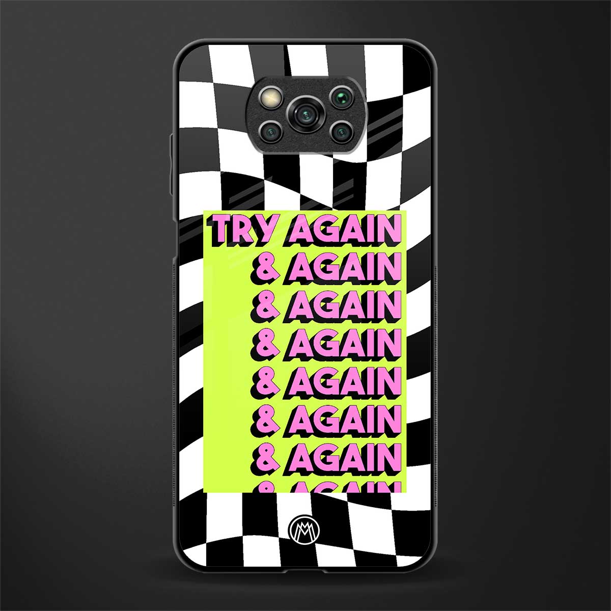 try again glass case for poco x3 pro image