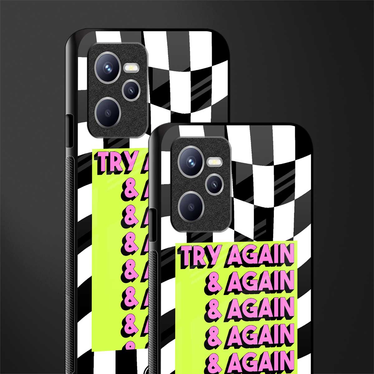 try again glass case for realme c35 image-2