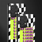 try again back phone cover | glass case for samsung galaxy a73 5g