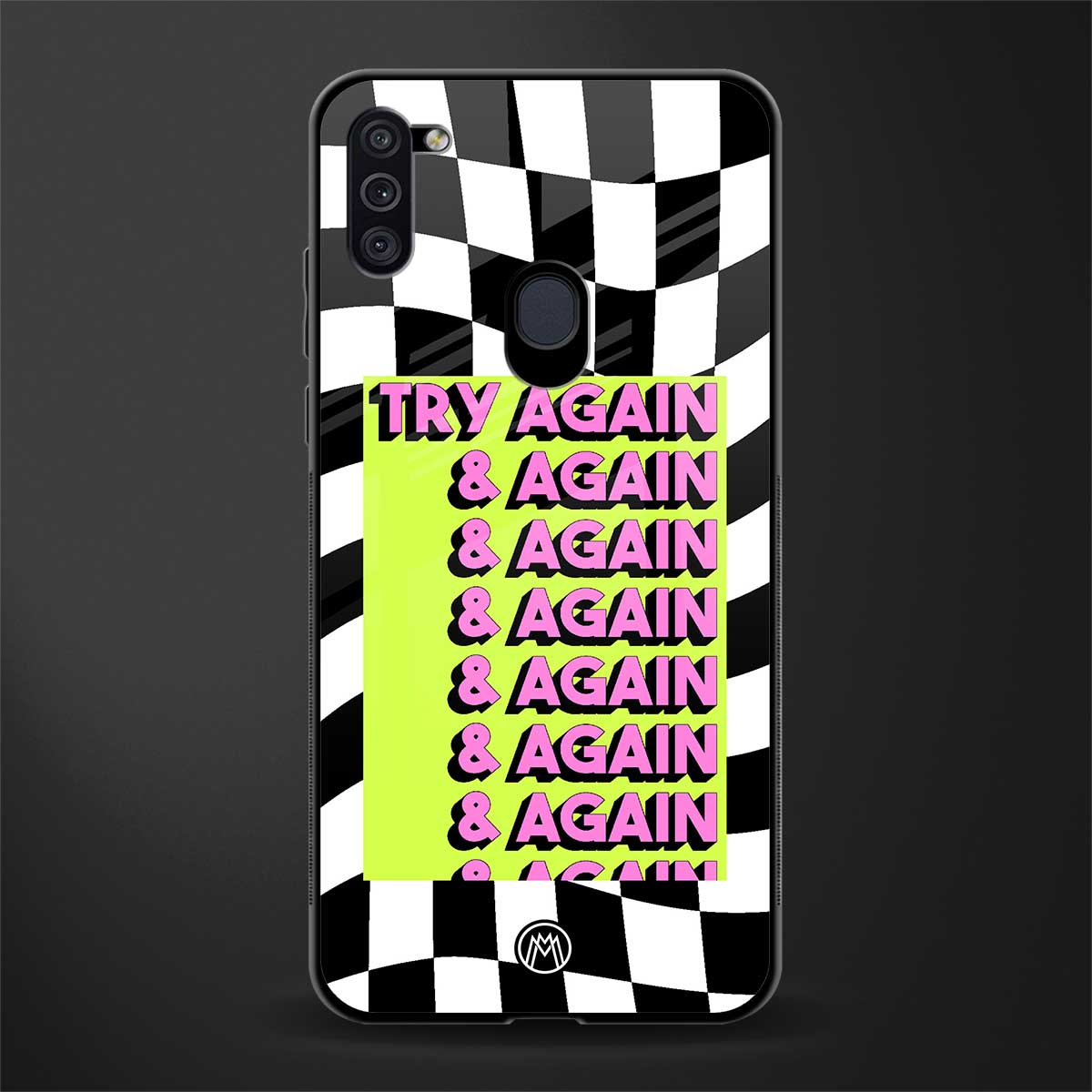 try again glass case for samsung a11 image