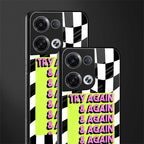 try again back phone cover | glass case for oppo reno 8