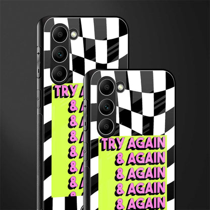 Try-Again-Glass-Case for phone case | glass case for samsung galaxy s23 plus