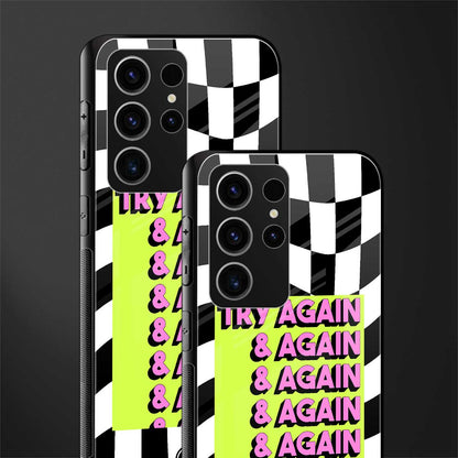 Try-Again-Glass-Case for phone case | glass case for samsung galaxy s23 ultra