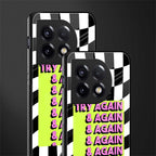 try again back phone cover | glass case for oneplus 11