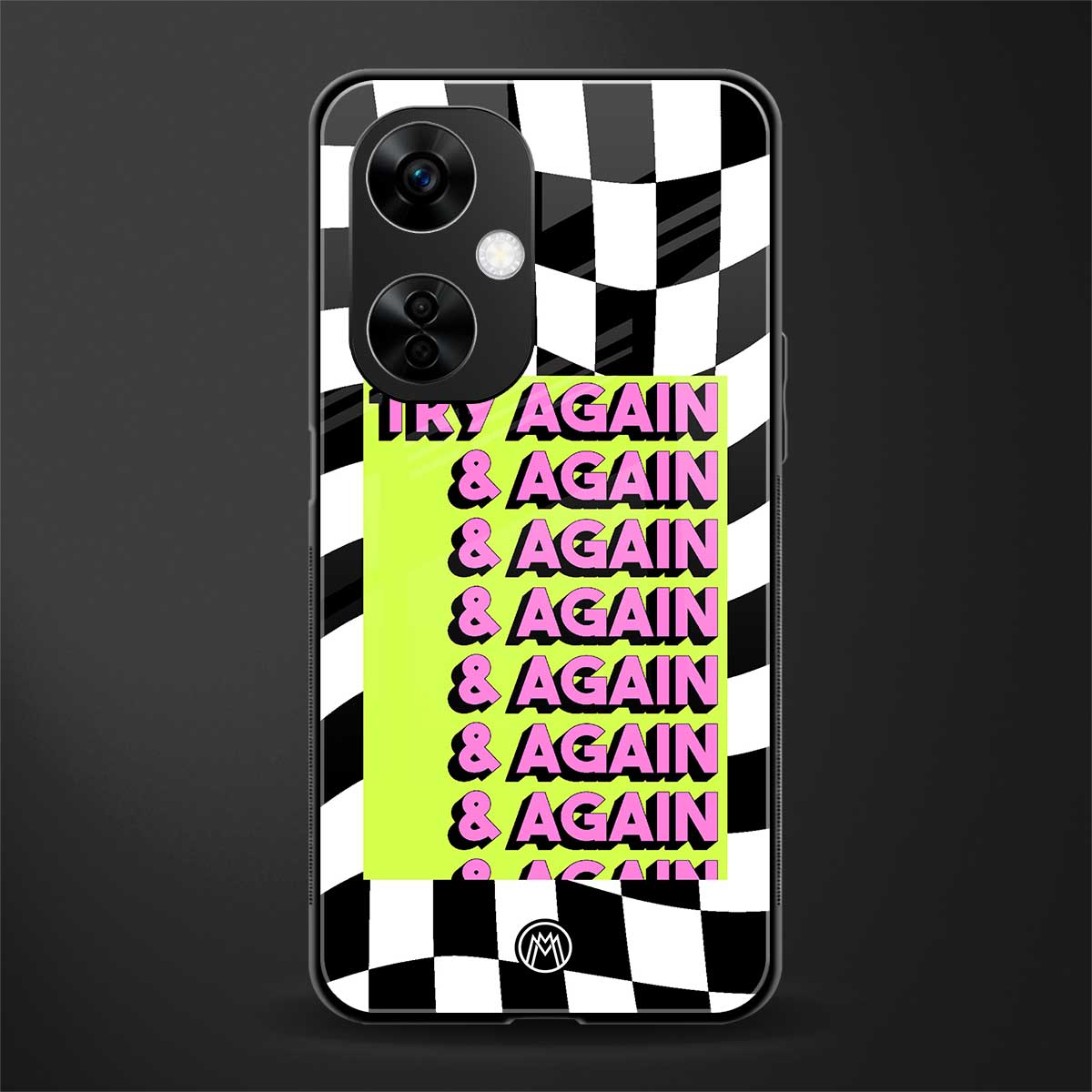 try again back phone cover | glass case for oneplus nord ce 3 lite
