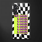 try again back phone cover | glass case for samsun galaxy a24 4g