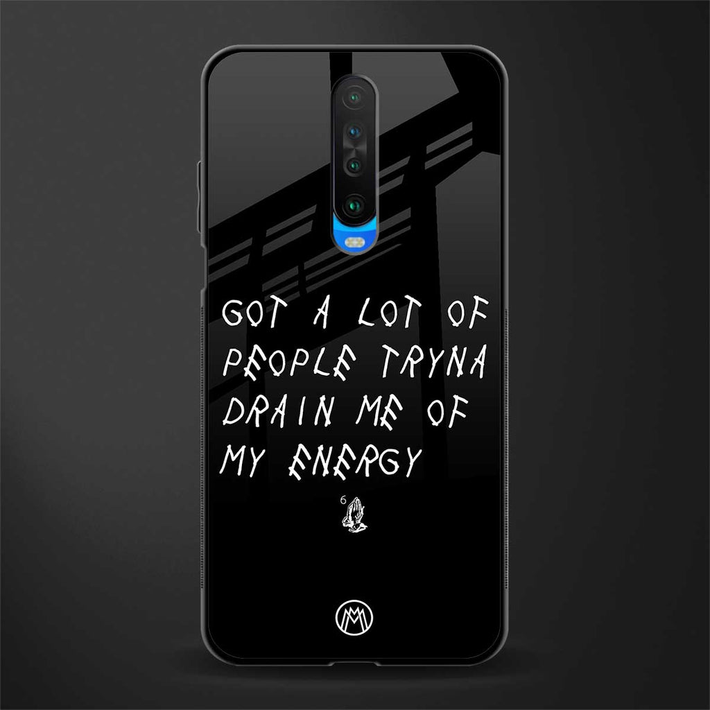 tryna drain my energy glass case for poco x2 image