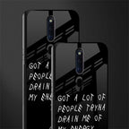 tryna drain my energy glass case for oppo f11 pro image-2