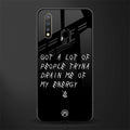 tryna drain my energy glass case for vivo u20 image