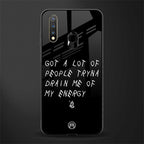 tryna drain my energy glass case for vivo y19 image