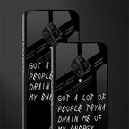 tryna drain my energy glass case for vivo s1 pro image-2