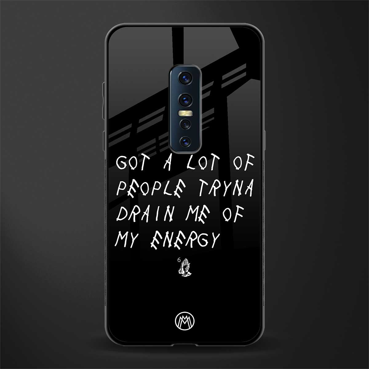 tryna drain my energy glass case for vivo v17 pro image