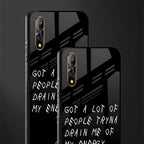 tryna drain my energy glass case for vivo z1x image-2