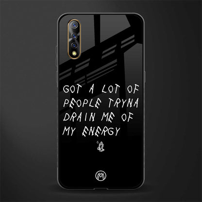 tryna drain my energy glass case for vivo z1x image