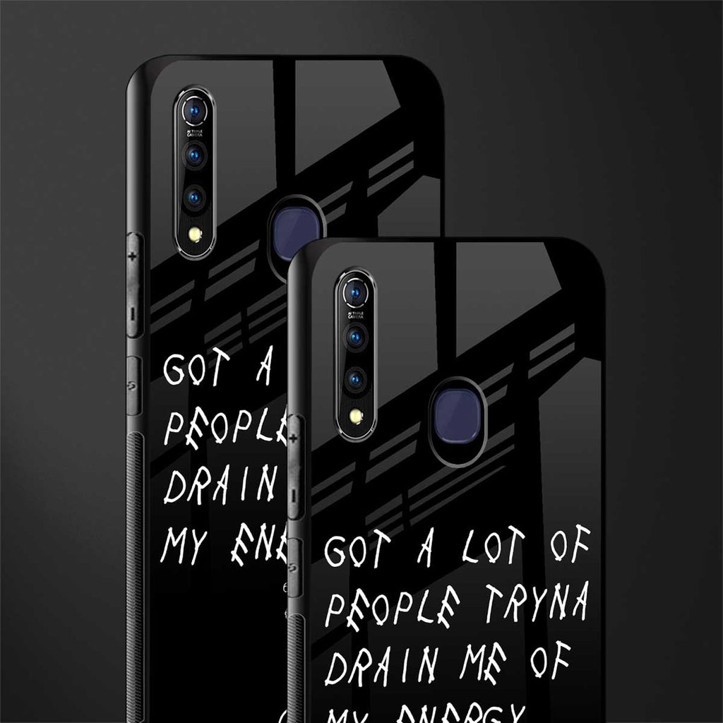 tryna drain my energy glass case for vivo z1 pro image-2