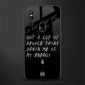 tryna drain my energy glass case for vivo v15 image