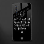 tryna drain my energy glass case for vivo v15 image