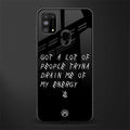 tryna drain my energy glass case for samsung galaxy m31 prime edition image