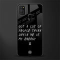 tryna drain my energy glass case for samsung galaxy m30s image