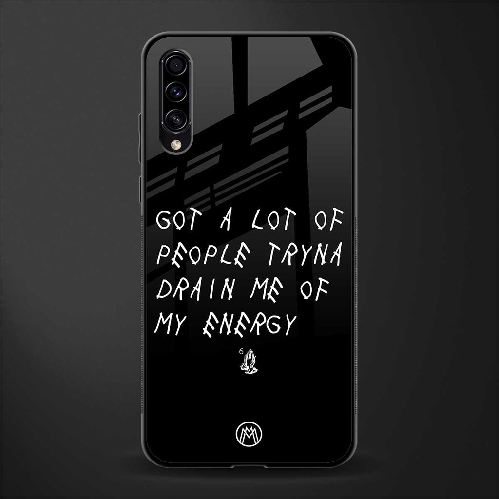 tryna drain my energy glass case for samsung galaxy a50s image