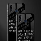 tryna drain my energy glass case for samsung galaxy m10s image-2