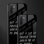 tryna drain my energy glass case for samsung galaxy note 10 plus image-2