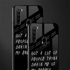 tryna drain my energy glass case for redmi note 8 image-2