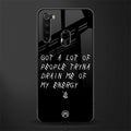 tryna drain my energy glass case for redmi note 8 image