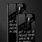 tryna drain my energy glass case for redmi note 8 pro image-2