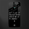 tryna drain my energy glass case for redmi note 9 pro image