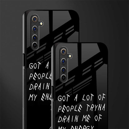 tryna drain my energy glass case for realme 6 image-2