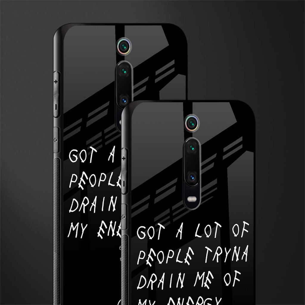 tryna drain my energy glass case for redmi k20 pro image-2