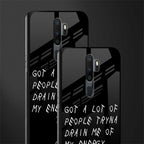 tryna drain my energy glass case for oppo a5 2020 image-2