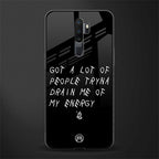 tryna drain my energy glass case for oppo a5 2020 image