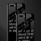 tryna drain my energy glass case for oppo a7 image-2