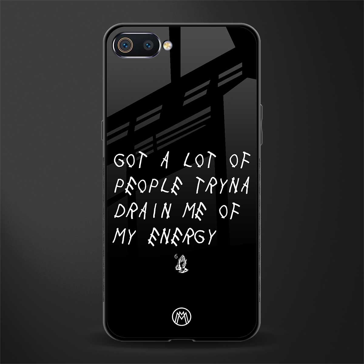 tryna drain my energy glass case for oppo a1k image