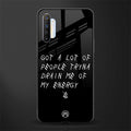 tryna drain my energy glass case for realme x2 image