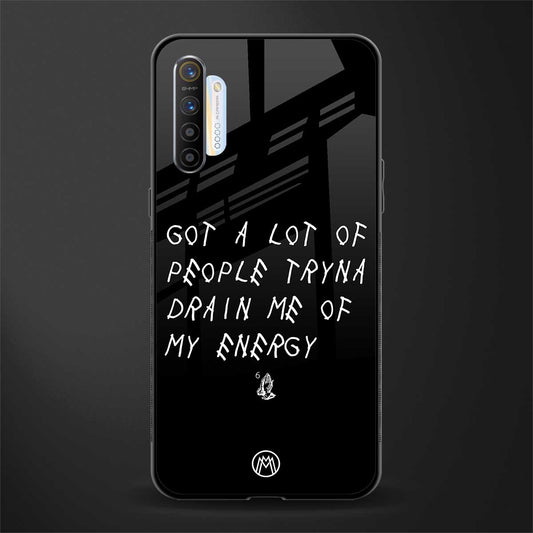 tryna drain my energy glass case for realme x2 image