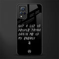 tryna drain my energy glass case for vivo v21 5g image
