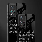 tryna drain my energy glass case for poco m4 pro 5g image-2