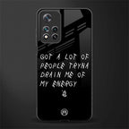 tryna drain my energy glass case for xiaomi 11i 5g image