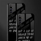 tryna drain my energy glass case for realme x50 pro image-2