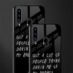 tryna drain my energy glass case for samsung galaxy a20s image-2