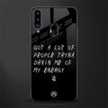 tryna drain my energy glass case for samsung galaxy a20s image