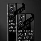 tryna drain my energy glass case for samsung galaxy s22 plus 5g image-2
