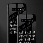 tryna drain my energy glass case for samsung galaxy s10 plus image-2