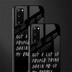 tryna drain my energy glass case for samsung galaxy s20 image-2